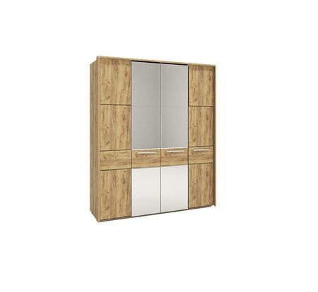 Шкаф 4-х дверный с зеркалами-224 (МК-52)